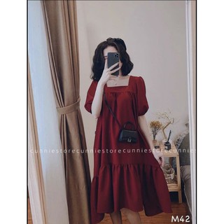 Đầm đuôi cá cổ vuông dáng xinh
