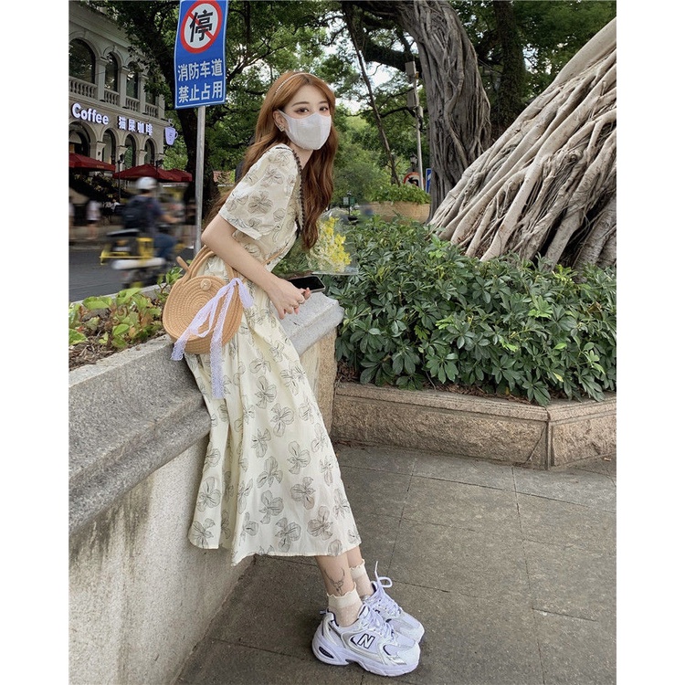 Đầm Lửng Thiết Kế Mới Thời Trang Mùa Hè Theo Phong Cách Hàn Quốc Cho Nữ 2022