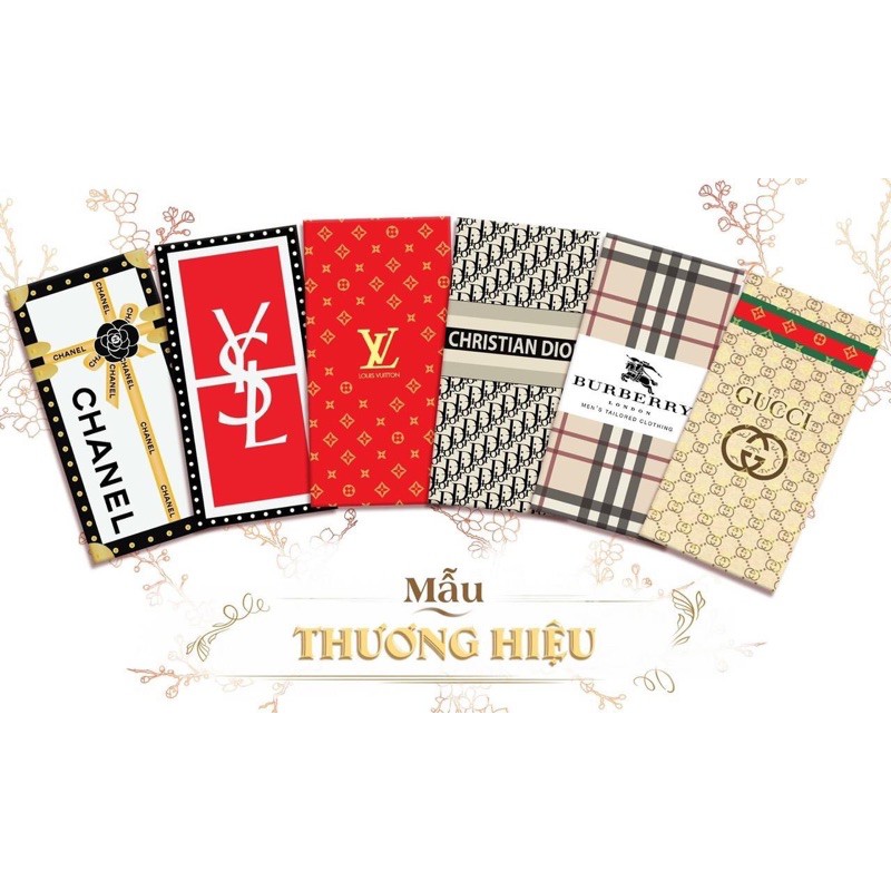 100 bao thương hiệu đủ mẫu, bao lì xì tết