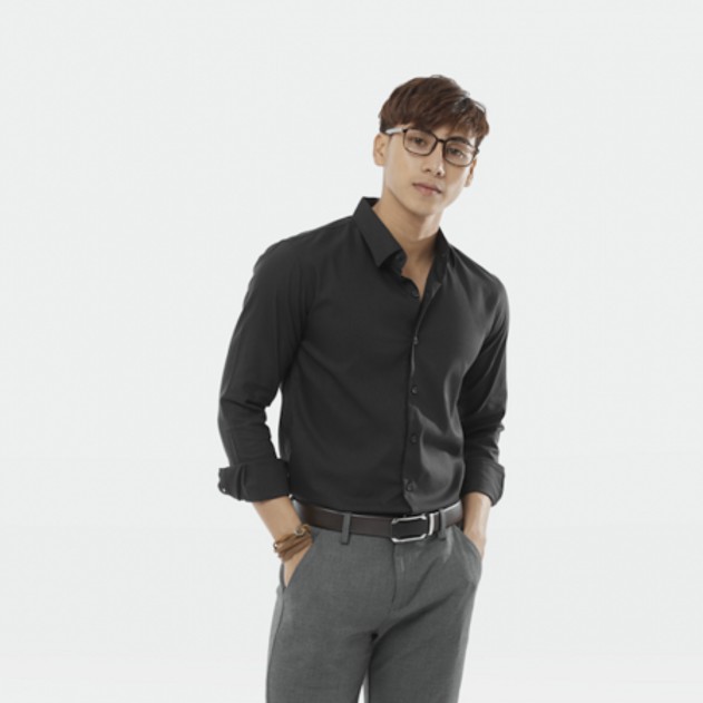 Áo Sơ Mi Nam Đen Hàn Quốc CELEB CM03