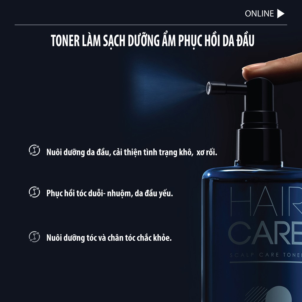 Xịt Dưỡng Da Đầu Nam BLUEMAN Hair Care Dưỡng Ẩm Giảm Khô Cứng Tóc 100ml ZL74