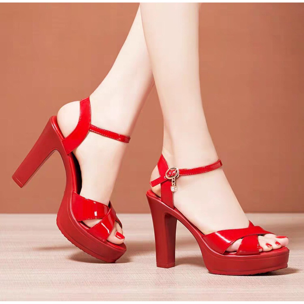 Giày Cao GÓt Đúp Quai Chéo