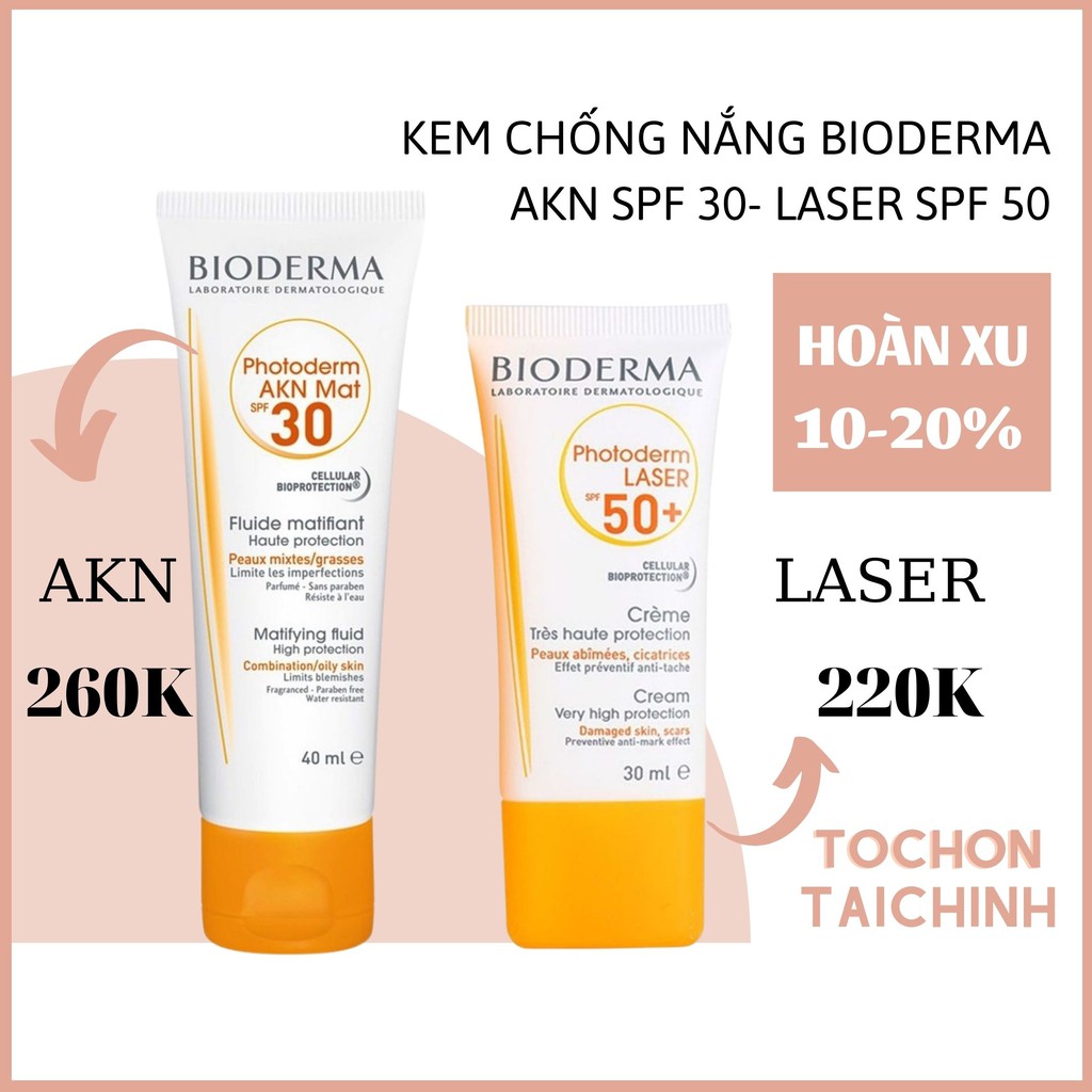 Kem chống nắng cho da mụn Bioderma Photoderm AKN Mat SPF30 - 40ml | BigBuy360 - bigbuy360.vn