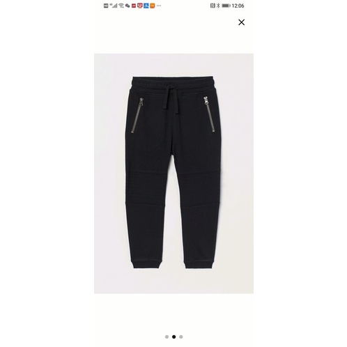Quần nỉ jogger hm màu xanh cbo bé trai