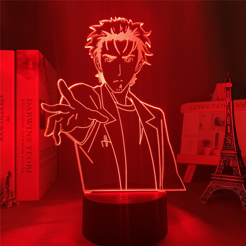 Đèn Ngủ Cảm Ứng Thay Đổi Màu Sắc Hình Anime Steins Gate