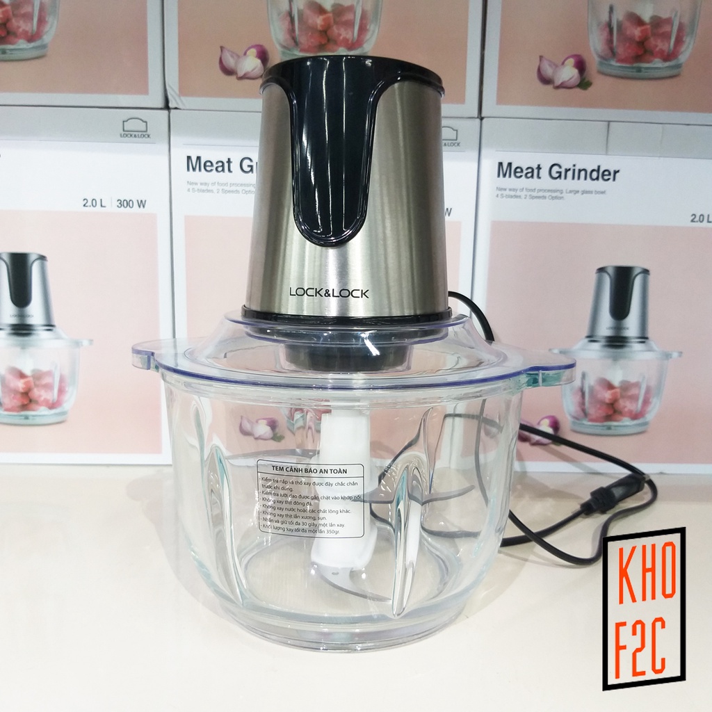 [LocknLock] Máy Xay Thịt 2 Lưỡi Dao Kép EJM171 2L SALE HÀNG TỒN