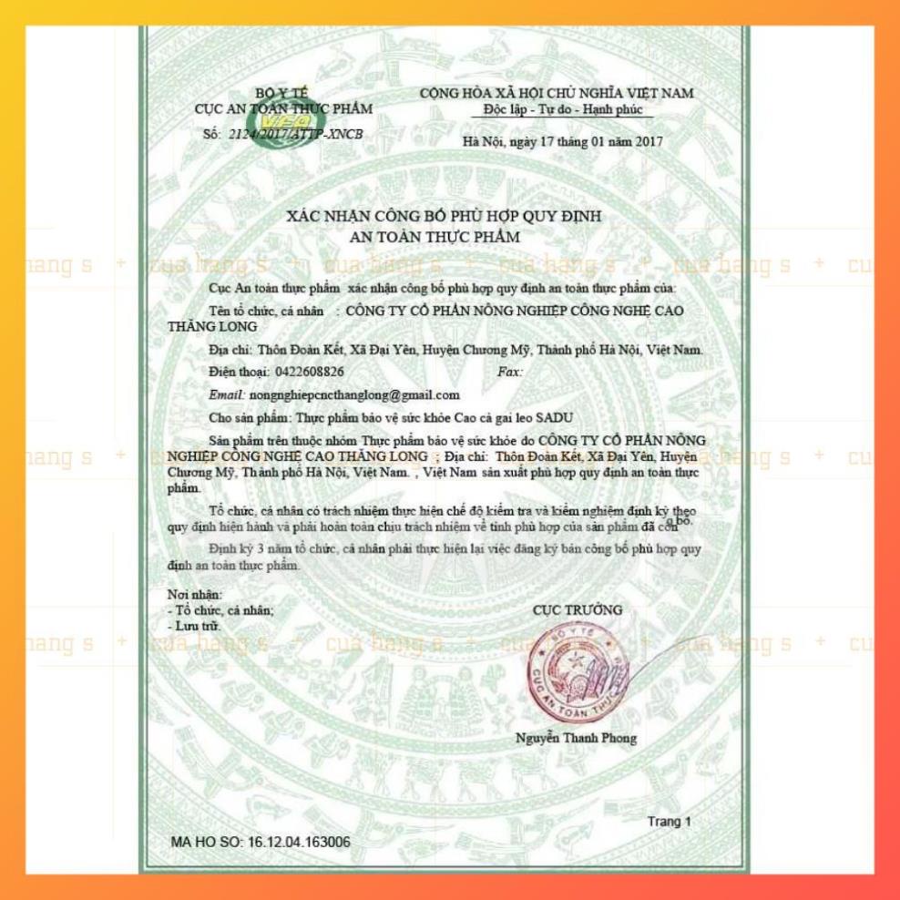 Trà cà gai leo túi lọc SADU 250g hỗ trợ điều trị về gan (ATTP) | BigBuy360 - bigbuy360.vn