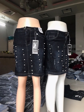 Váy jean đính đá 👗