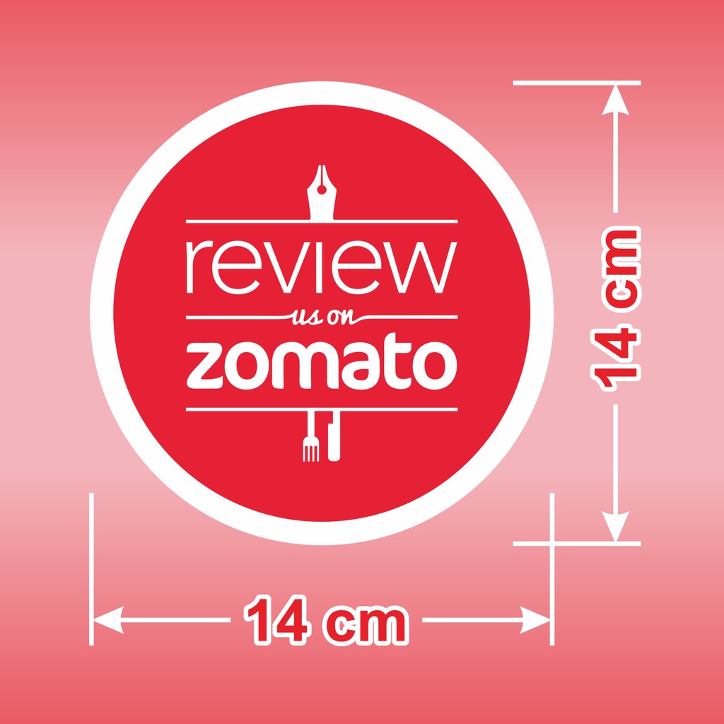 Miếng Dán Trang Trí Đường Kính 14cm Review Us On Zomato