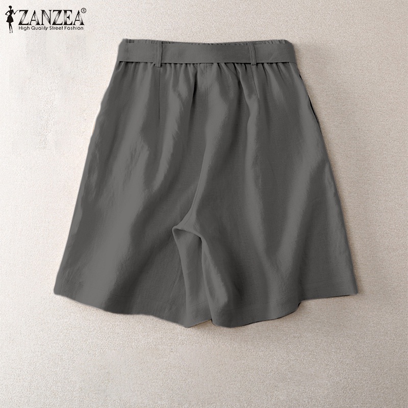Quần short Zanzea cạp cao phong cách Hàn cho nữ