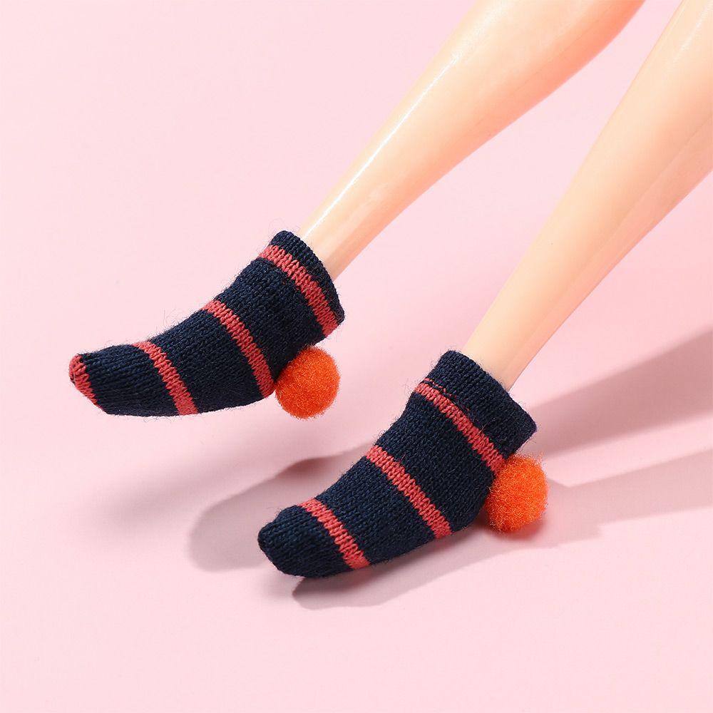 RAINBOW 1 Đôi Tất Ren Thời Trang Cho Búp Bê