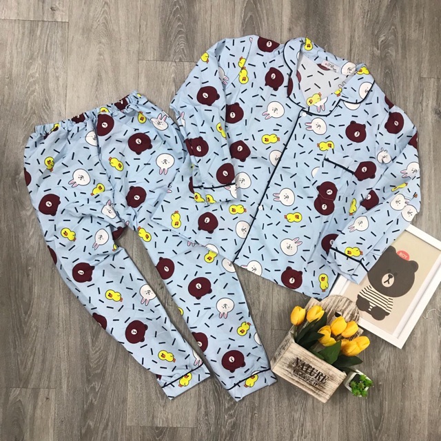 Đồ ngủ mặc ở nhà Pijama dài tay- có video [ Tất cả hình thật- màu sắc inbox] | BigBuy360 - bigbuy360.vn