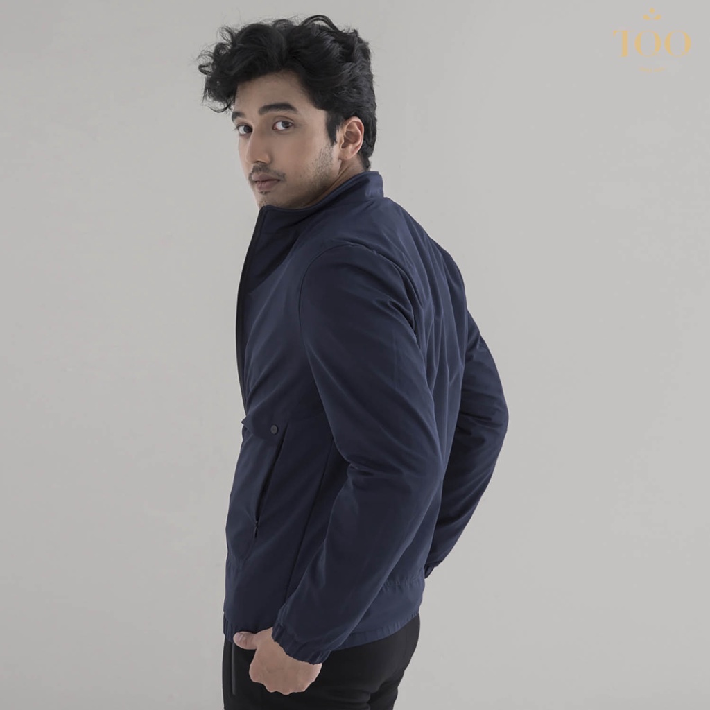 Áo khoác gió nam cao cấp TQQ không mũ KH1812 dáng ôm trẻ trung