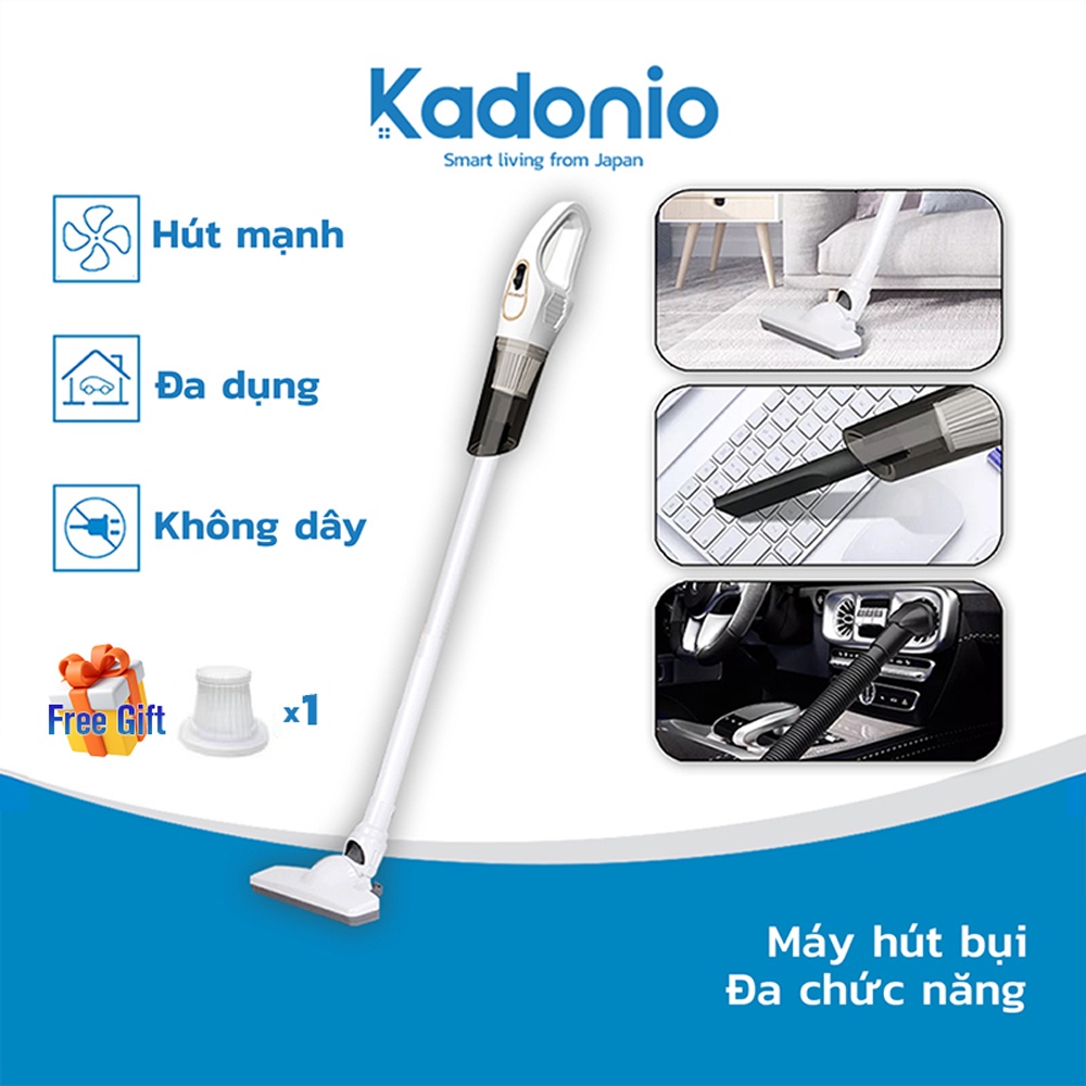 KADONIO Máy hút bụi cầm tay không dây Máy Thổi Bụi Cầm Tay Ô Tô Cầm Tay Máy Hút Bụi Đa Lực Hút Khỏe Bộ Hút Bụi Trong Suốt Trang Chủ KC-VC96
