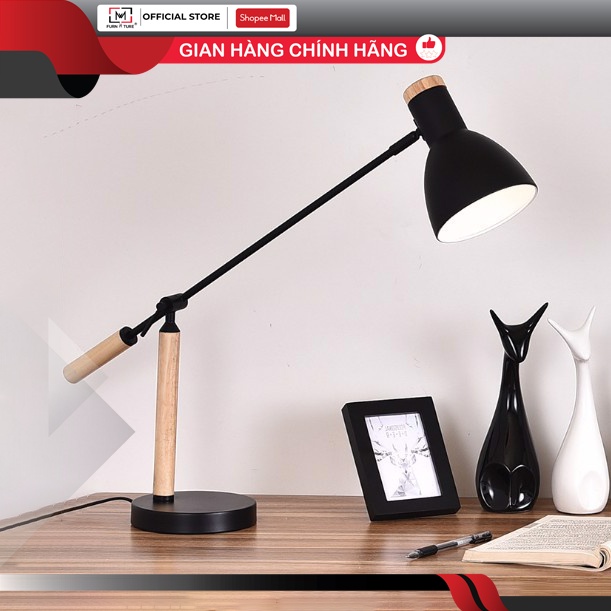 Đèn bàn gỗ bóng led scholar MW9326 thương hiệu MW FURNITURE