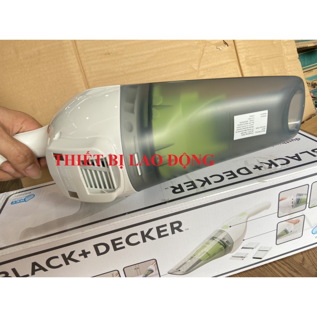 7.2V MÁY HÚT BỤI ƯỚT+KHÔ BLACK+DECKER DÙNG PIN LI-ION CẦM TAY WD7201G-B1