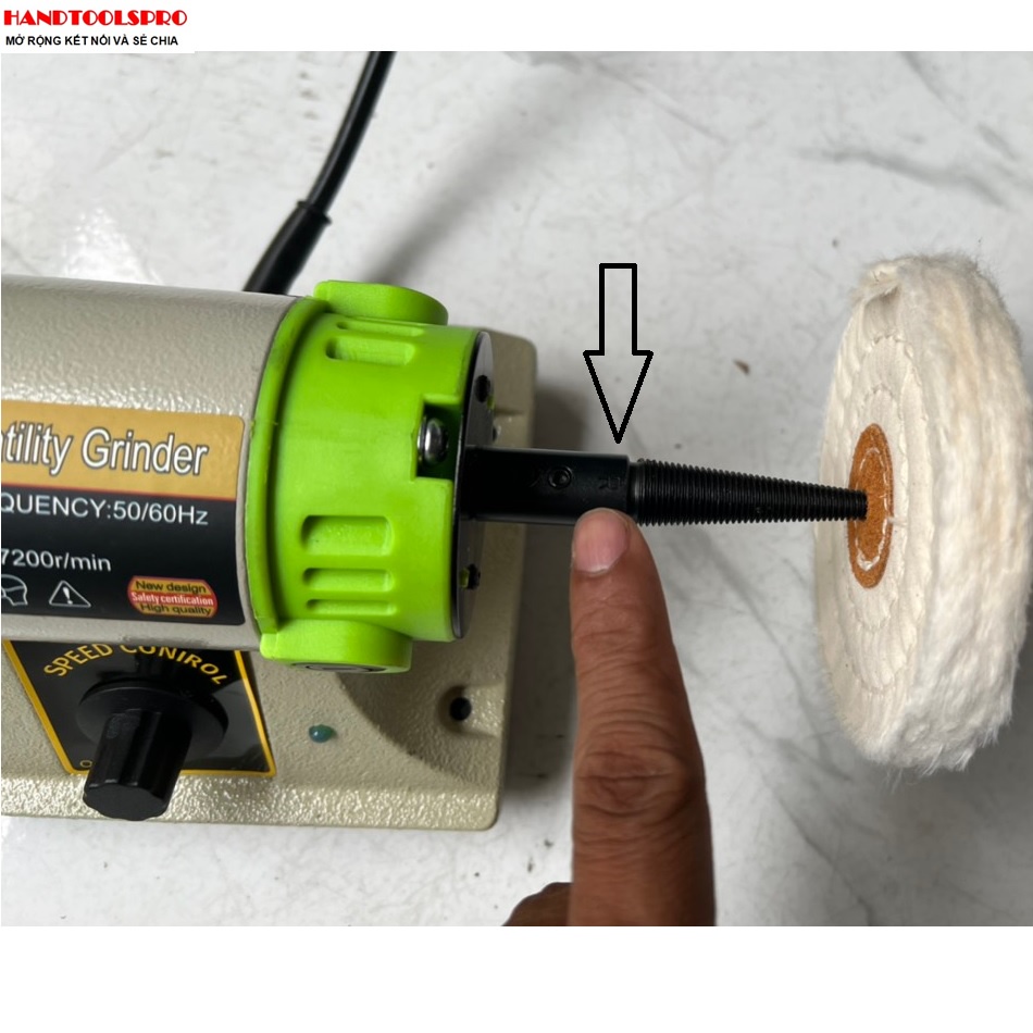 125mm Máy đánh bóng 2 đầu Bench Versatility Grinder BG-3107
