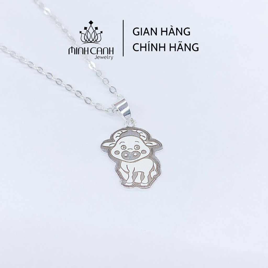 Dây Chuyền Bạc Ta Hình Con Trâu Cho Bé - Minh Canh Jewelry