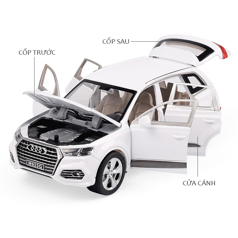 Xe mô hình chính hãng XLG Audi Q7 tỉ lệ 1:24, chất liệu hợp kim