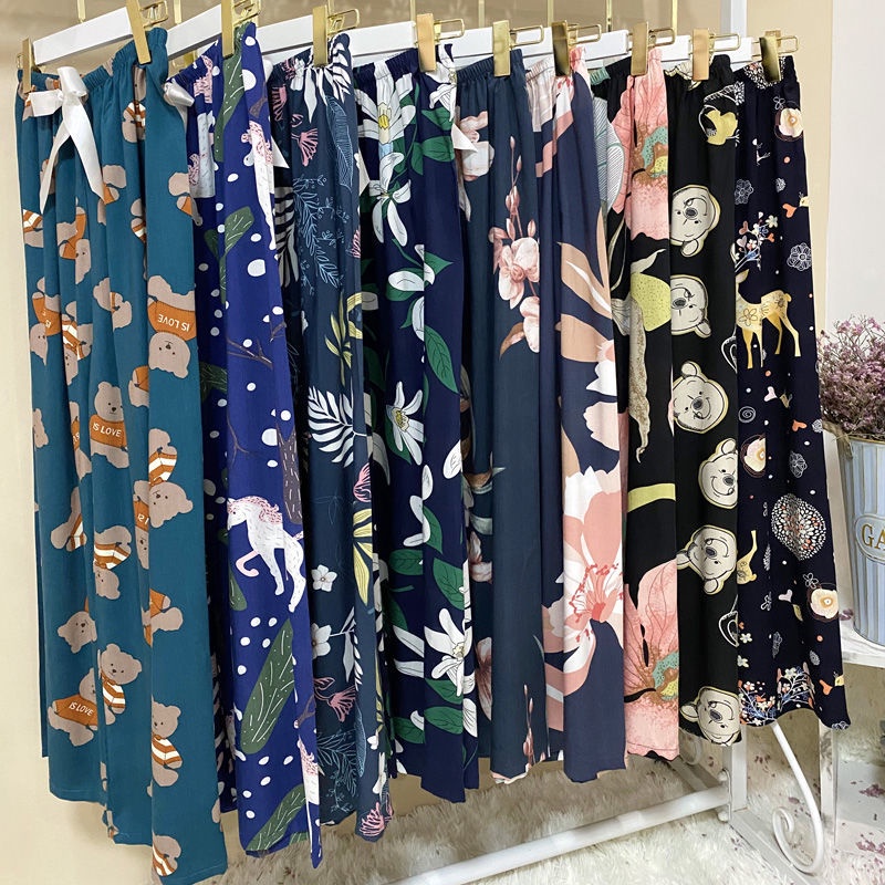 Quần Ngủ Ống Rộng Chất Liệu Sợi Viscose Mỏng Cao Cấp | BigBuy360 - bigbuy360.vn