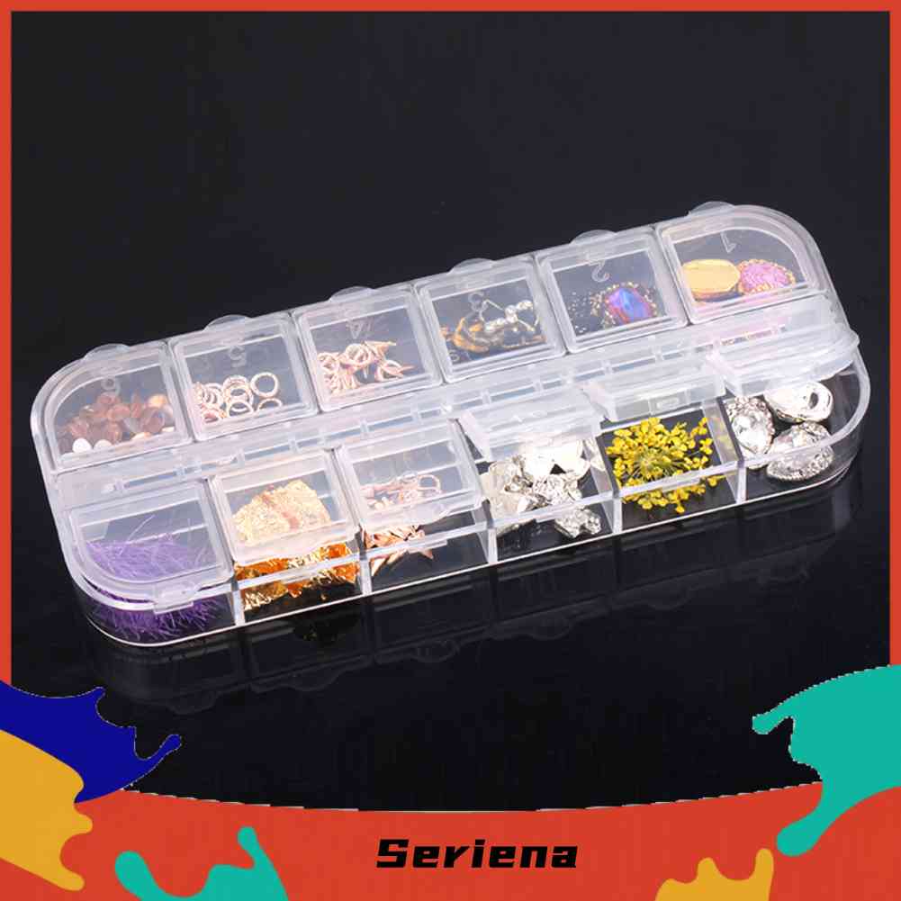 Hộp Đựng Hạt Làm Tranh Đính Đá 12 Ngăn