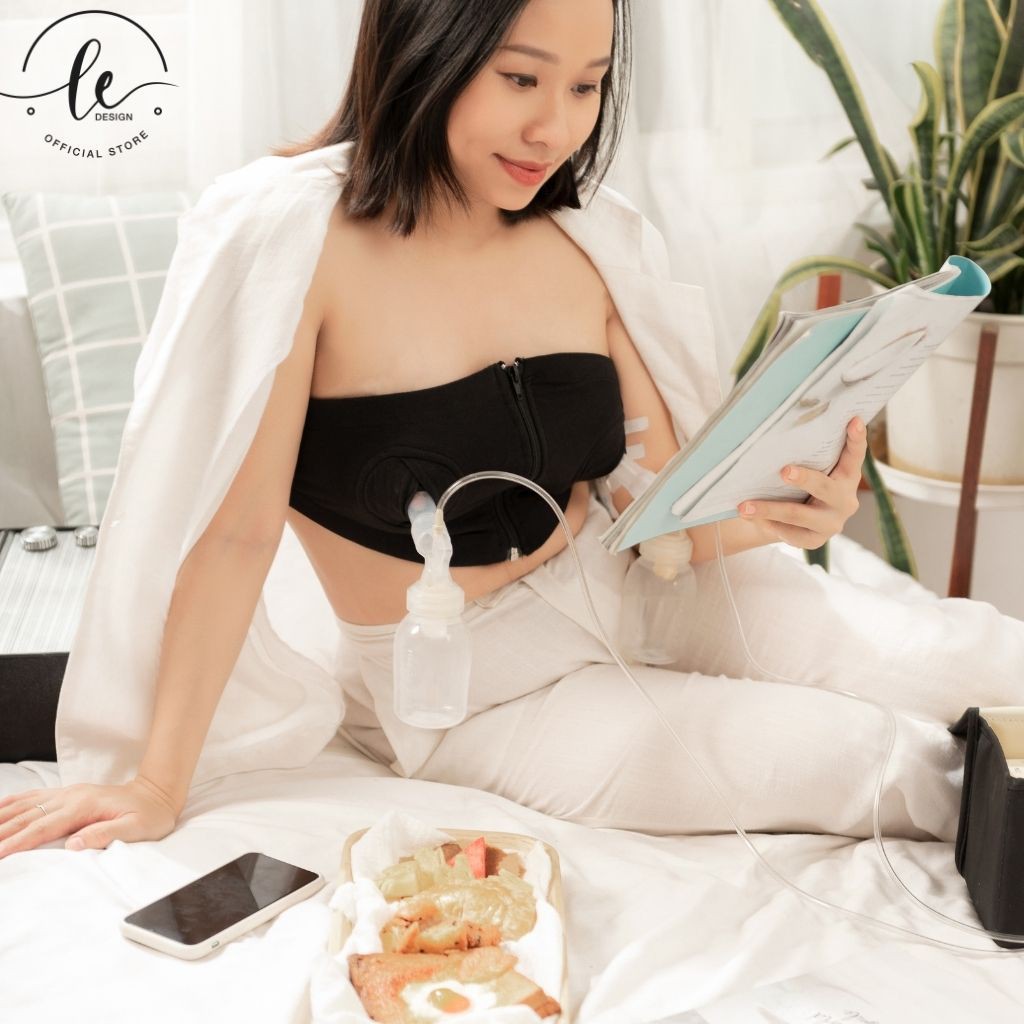 Áo Lót Hút Sữa LE.DESIGN Rảnh Tay Hỗ Trợ Vắt Sữa Mẹ Điều Chỉnh Dễ Dàng Tiện Lợi | BigBuy360 - bigbuy360.vn