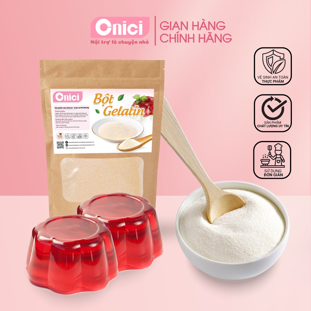 Bột gelatin ewald ĐỨC  làm chè khúc bạch BẾP CỦA MẸ ONICI