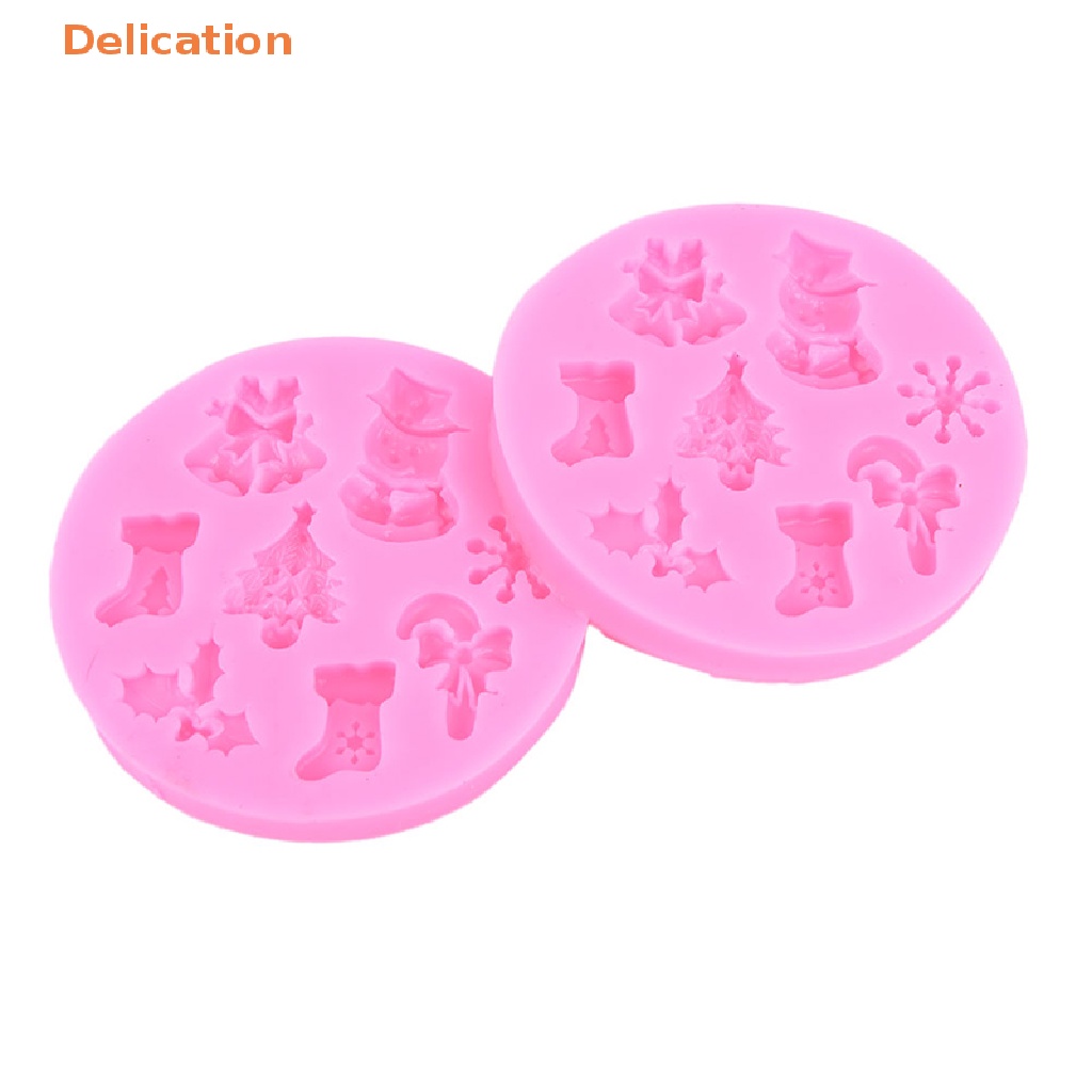 Khuôn Silicone Làm Bánh Kẹo Hình Người Tuyết Giáng Sinh
