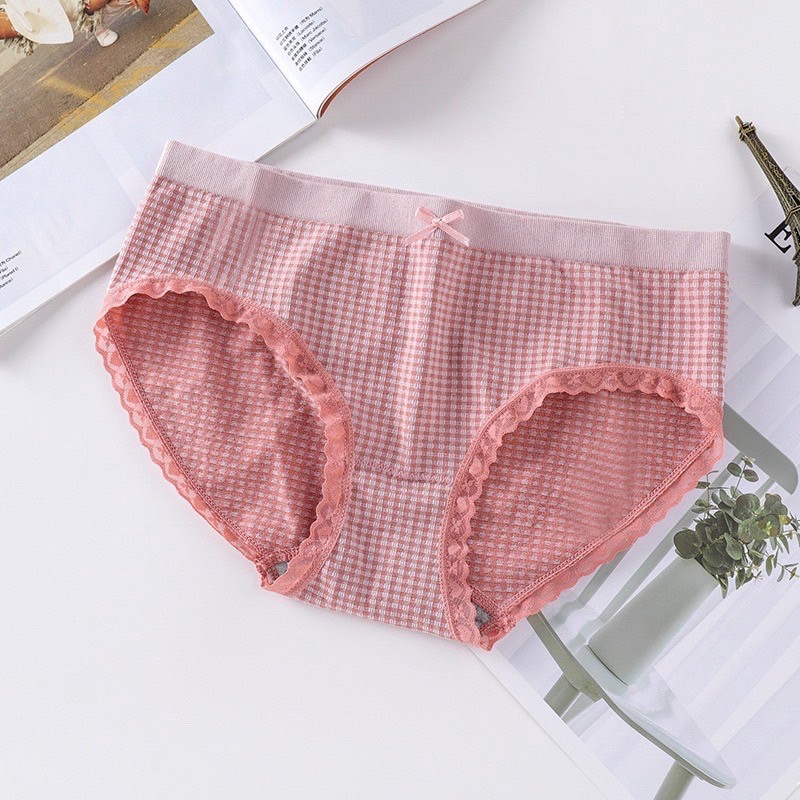 QUẦN LÓT COTTON KẺ CA RÔ CAO CẤP