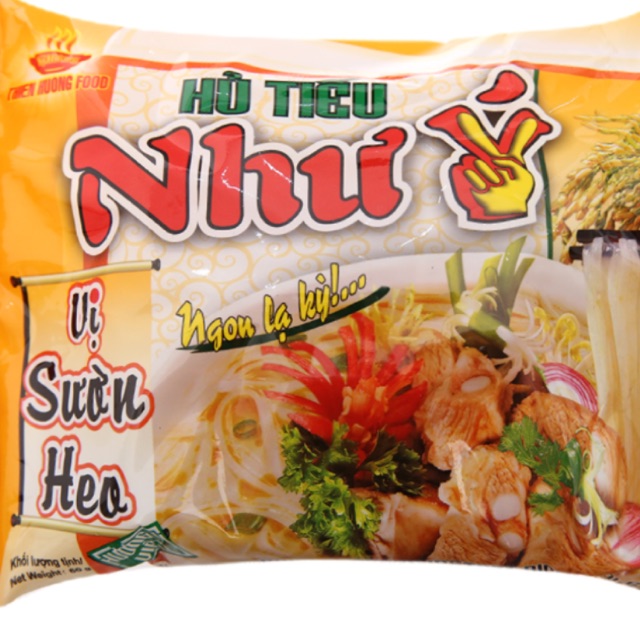 Thùng Hủ tiếu Như Ý vị sườn heo goi 60g ( 30 gói)