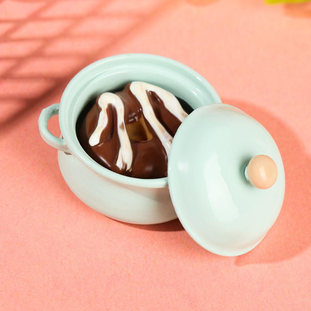 Nồi Nấu Súp Giả Mini Màu Kẹo Kèm Vỏ Bọc Nồi Tiện Dụng