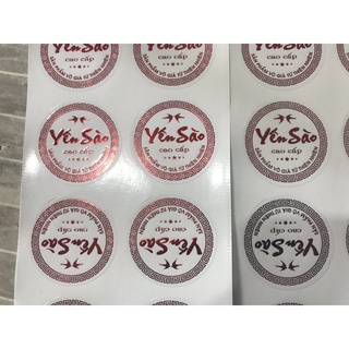 30 TEM DECAL DÁN HỘP YẾN