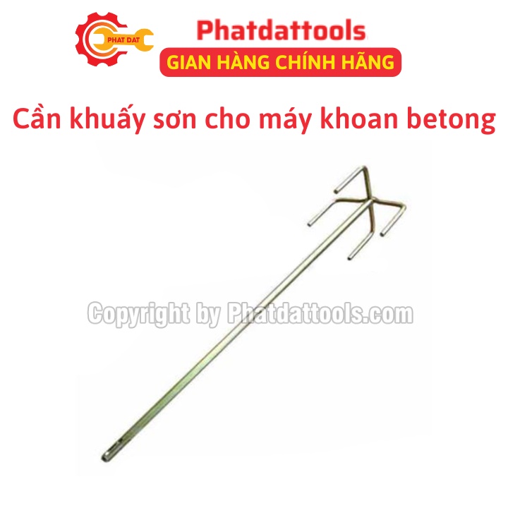 Cần khuấy sơn bả cho máy khoan betong đầu gài SDS-Plus-Mũi khuấy sơn lắp cho máy khoan betong