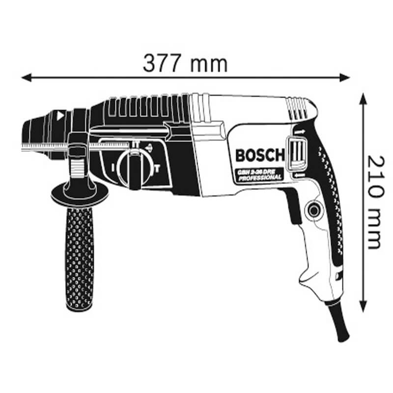 Máy khoan Búa Bosch GBH 2-26 DRE Cao Cấp Chính Hãng