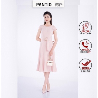 FDC33076 - Đầm công sở chất liệu thô dày dáng xòe - PANTIO