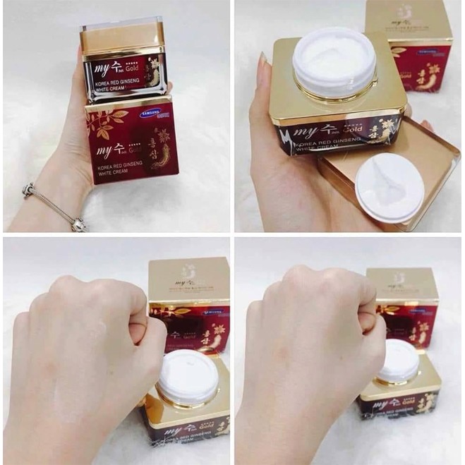 Kem Sâm Dưỡng Ẩm Và Sáng Da My Gold Korea Red Ginseng White Cream