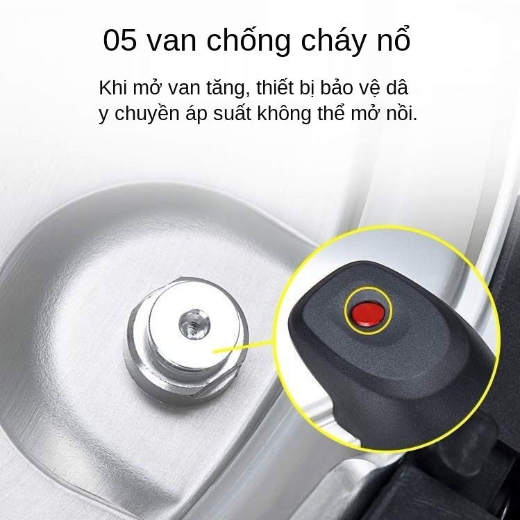 ●[Bảo hành toàn quốc] Nồi áp suất Supor gia đình Bếp từ gas than Thông thường chống cháy nổ