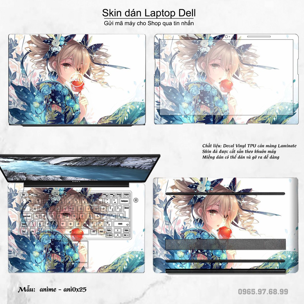 Skin dán Laptop Dell in hình Anime image (inbox mã máy cho Shop)