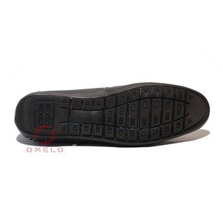 Giày nam da bò Cao Cấp OML07 - Đen