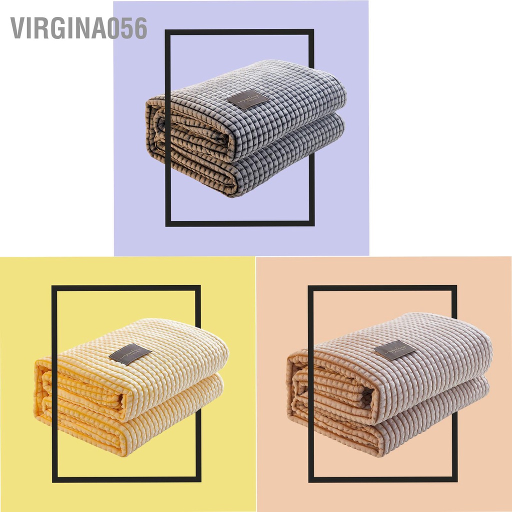Virgina056 Máy điều hòa không khí Chăn hai mặt Mềm mại thoải mái cho mèo Cảm giác cắt hoa di động mùa hè mát mẻ ghế sofa văn phòng