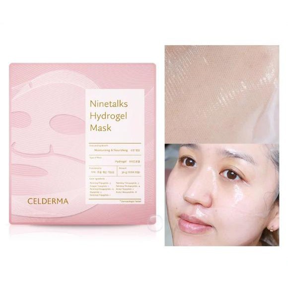 Mặt Nạ Thạch Sinh Học Cấp Ẩm, Đàn Hồi, Căng Bóng Da Celderma Ninetalks Hydrogel Mask 30g