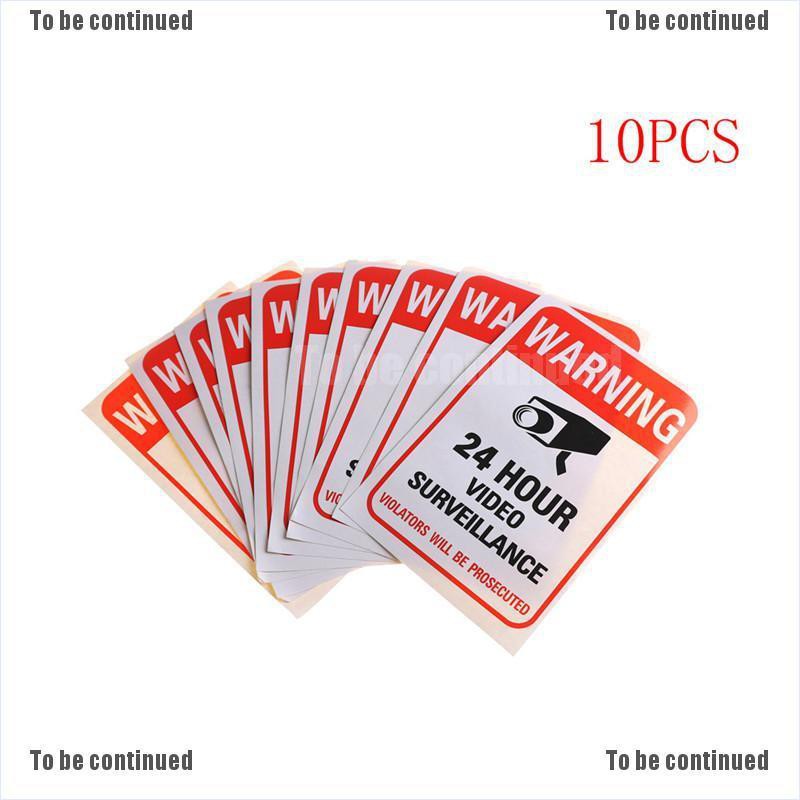 10 Sticker Dán Cảnh Báo Camera An Ninh Trong Nhà