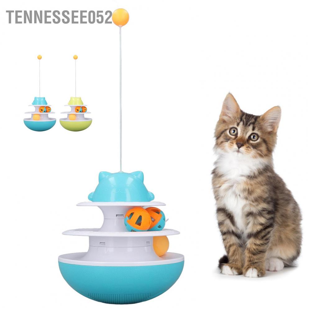 Hàng HOT Đồ Chơi Lật Đật cho mèo bàn xoay bóng 2 Tầng vui nhộn【Tennessee052】