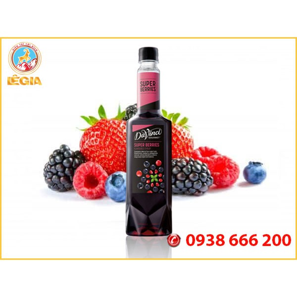 SIRO DAVINCI DÂU RỪNG HỖN HỢP 750ML (SUPER BERRIES SYRUP)