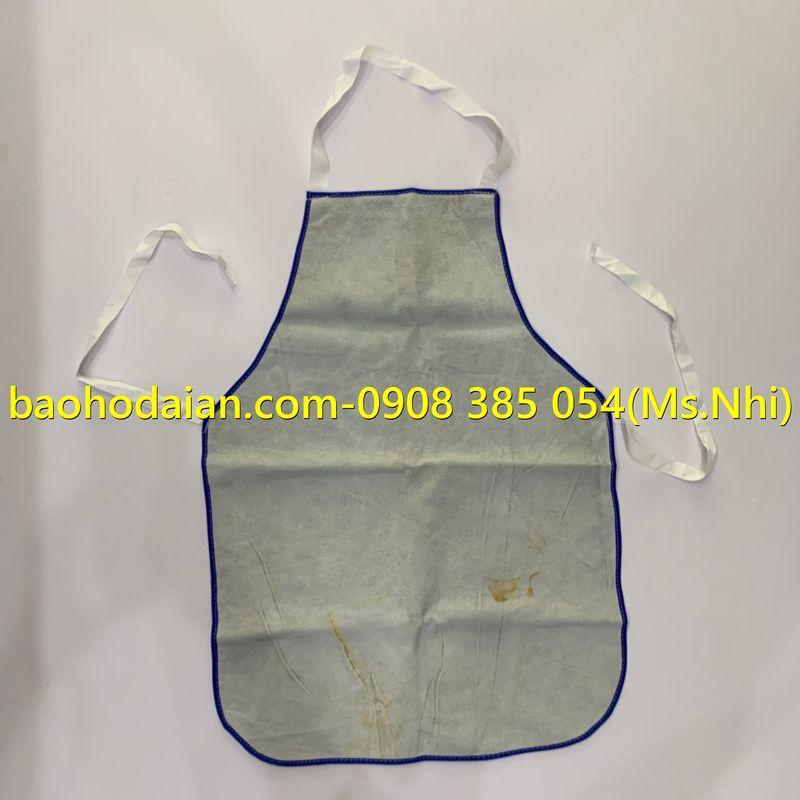 Tạp Dề Da Bò Dành Cho Thợ Hàn - Chống tia lửa, chịu nhiệt và chống nóng- Hình thật