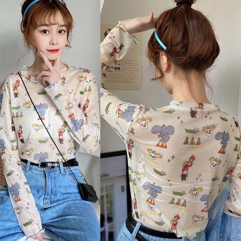 [Baywellfashion]Women Summer Beach Style Casual Animal Style Gauze Sunscreen Blouse | BigBuy360 - bigbuy360.vn