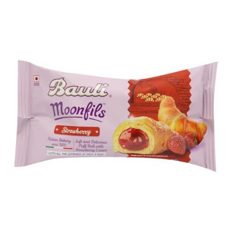 BÁNH SỪNG BÒ BAULI MOONFILS DÂU/ SOCOLA/ VANI 45G