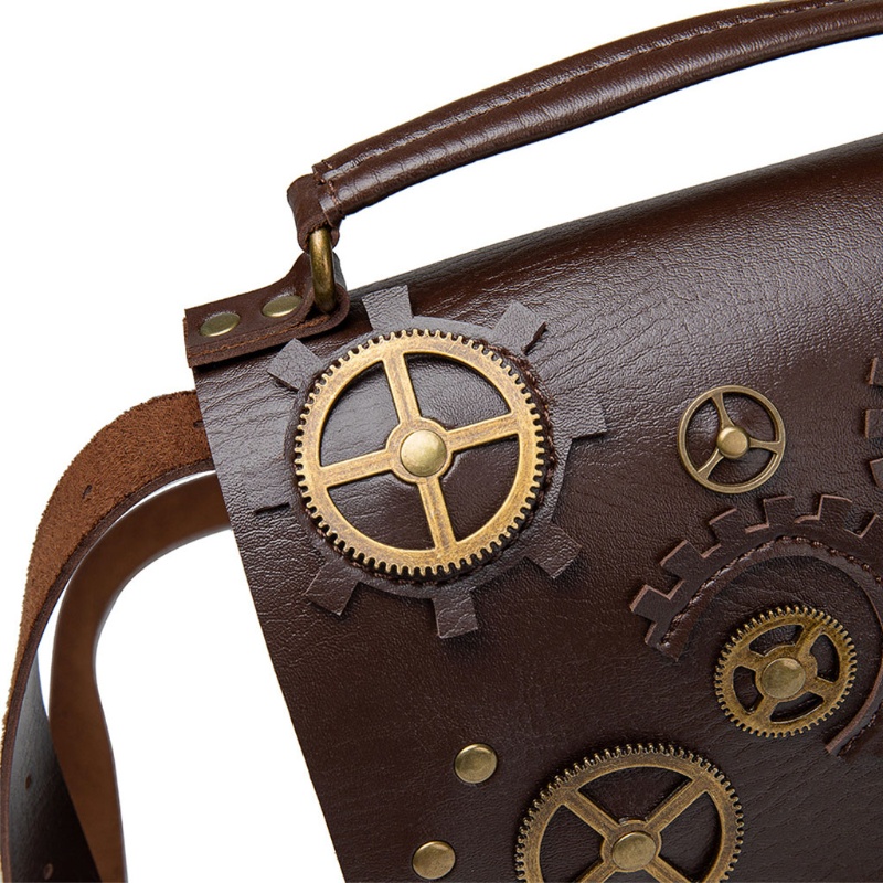 Túi Xách Đeo Chéo Phong Cách Steampunk Thời Trang Cho Nữ