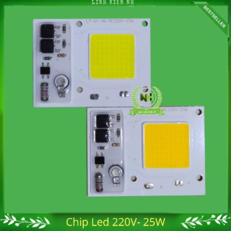 Nhân Led Chip Led 220V - 25W ( Sáng trắng và sáng vàng ) Loại Tốt