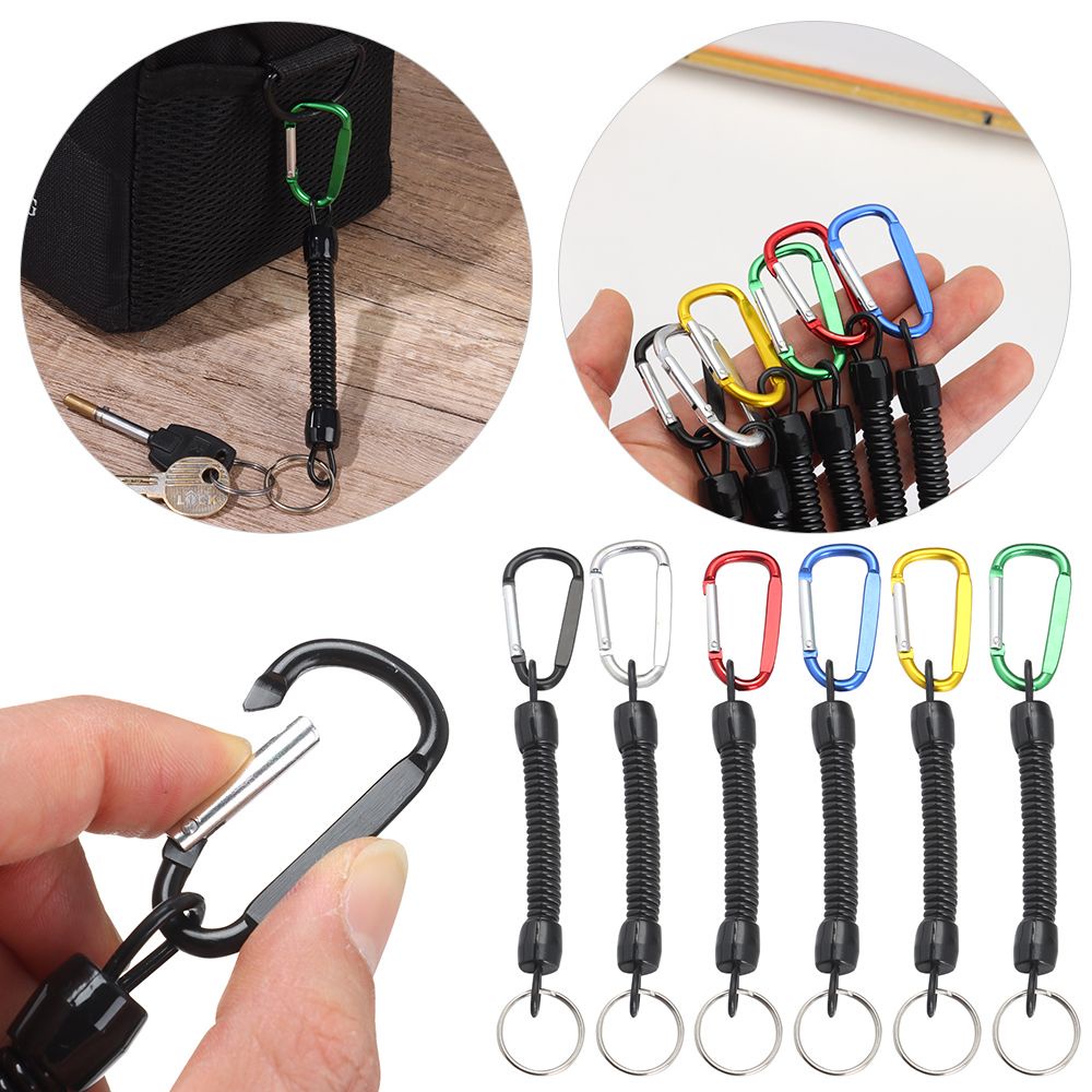 Dây Móc Khóa Chống Thất Lạc Bằng Nhựa Co Giãn Có Thể Thu Gọn Chất Lượng Cao